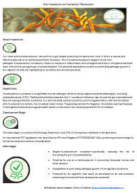 Anti-Fusobacterium Nucleatum Therapeutic front page preview
                    