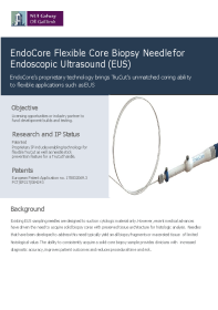 EndoCore a Flexible Core Biopsy Needle for Endoscopic Ultrasound (EUS) front page preview
                    