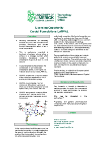 LAMVAL - Crystal Engineering Enabling the Combination of Antiepileptic Agents front page preview
                    