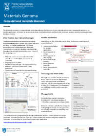 Materials Genoma - Computational Technology for the Discovery of New Material Compounds front page preview
                    