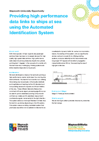Providing High Performance Data Links to Ships at Sea Using the Automated Identification System front page preview
                    