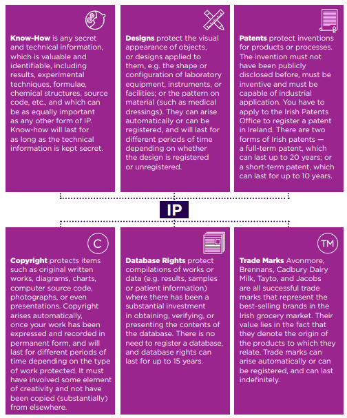 Spider Diagram of different types of IP